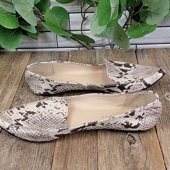 Madden girl Heather snakeskin print flats Size 7.5 - Picture 8 of 10